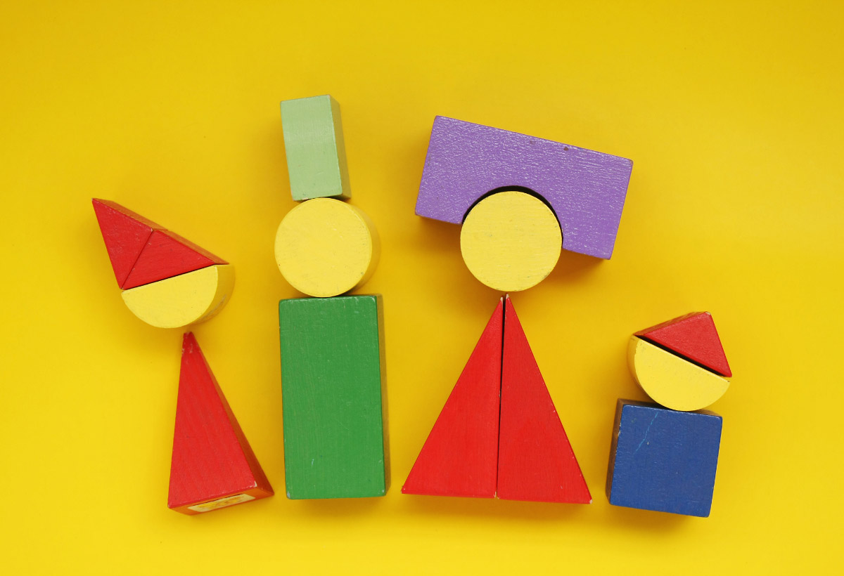 família em formas geométricas